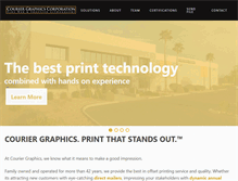 Tablet Screenshot of couriergraphics.com